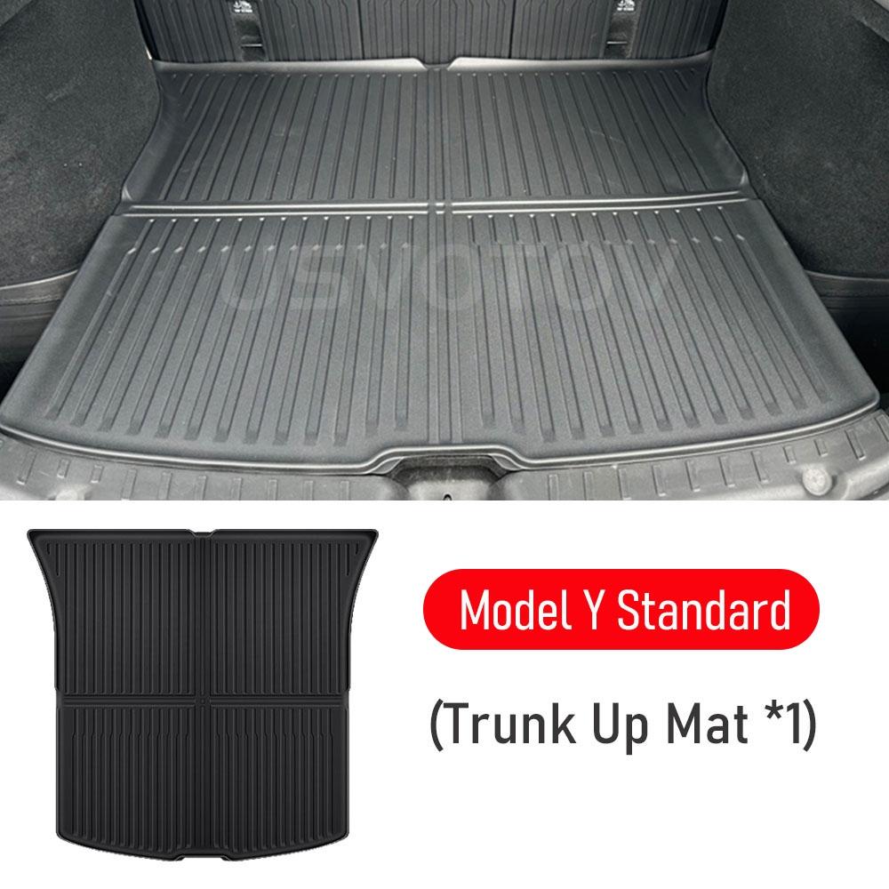 Floor Mats for Tesla Model Y Standard  2026 Trunk Mat Cargo Liner Backrest Mats Accessories [Not Fit Premium and Performance]