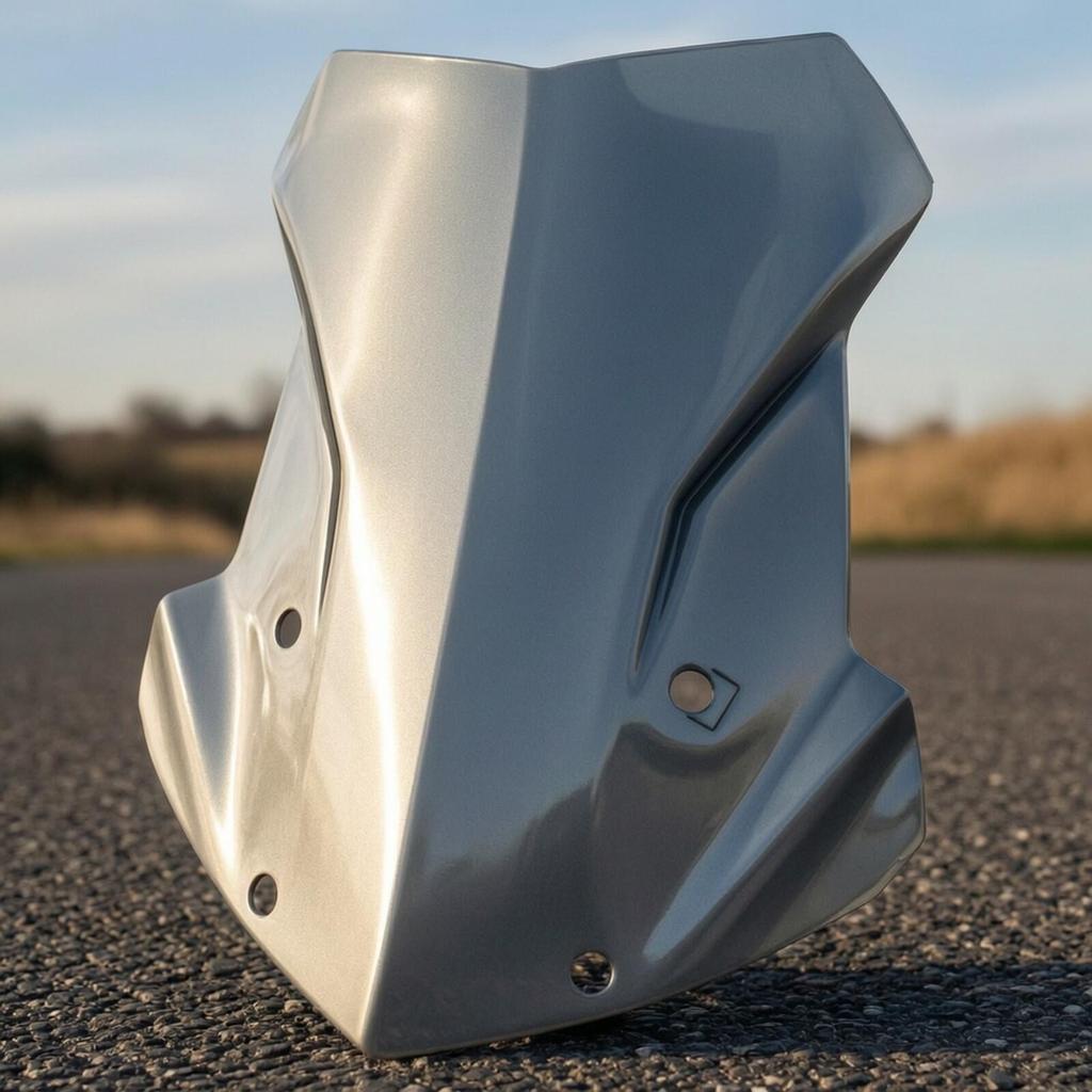 Motorcycle GS Replacement Windshield with Mounting Holes Aerodynamic Contoured Windscreen