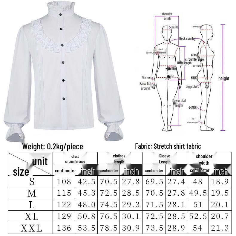 2025 Steampunk Retro Stehkragen Herrenmantel - Einfarbig Mode