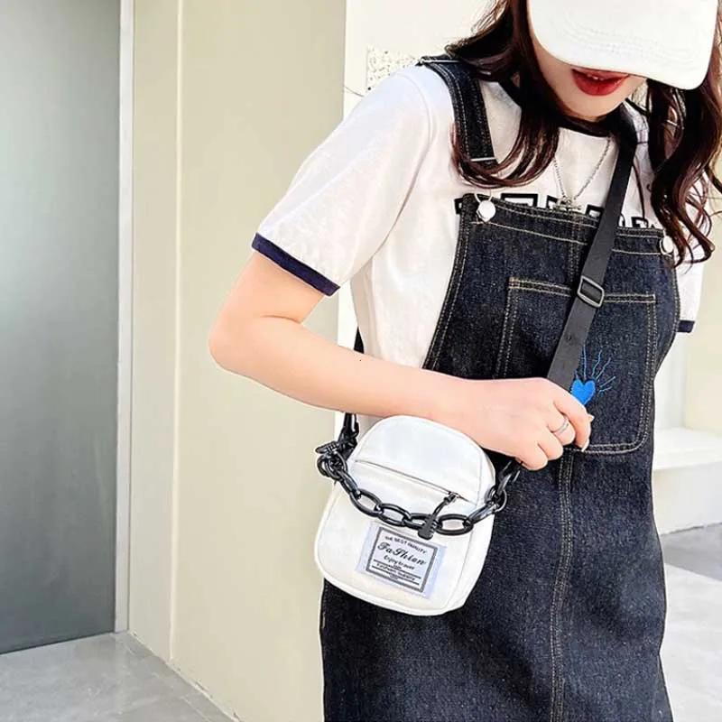 

Маленькая холщовая сумка через плечо из кашемира с цепочкой, дизайнерская сумка для девочек-подростков, сумка через плечо, симпатичная сумка-тоут белый