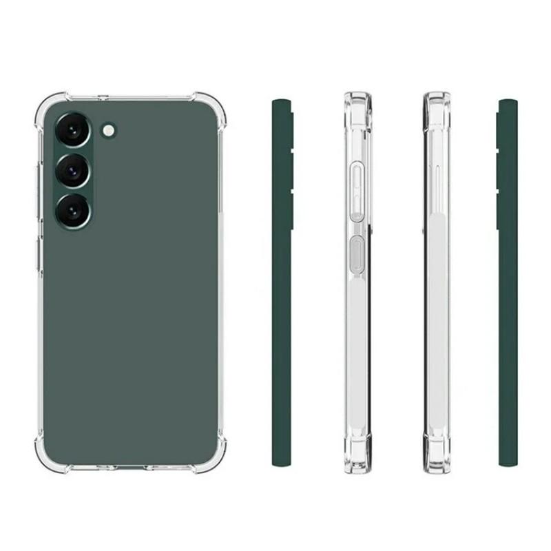 For Samsung Galaxy S23+ Clear TPU Case WANLONFENG TM Series 2.0mm Phone Back Cover