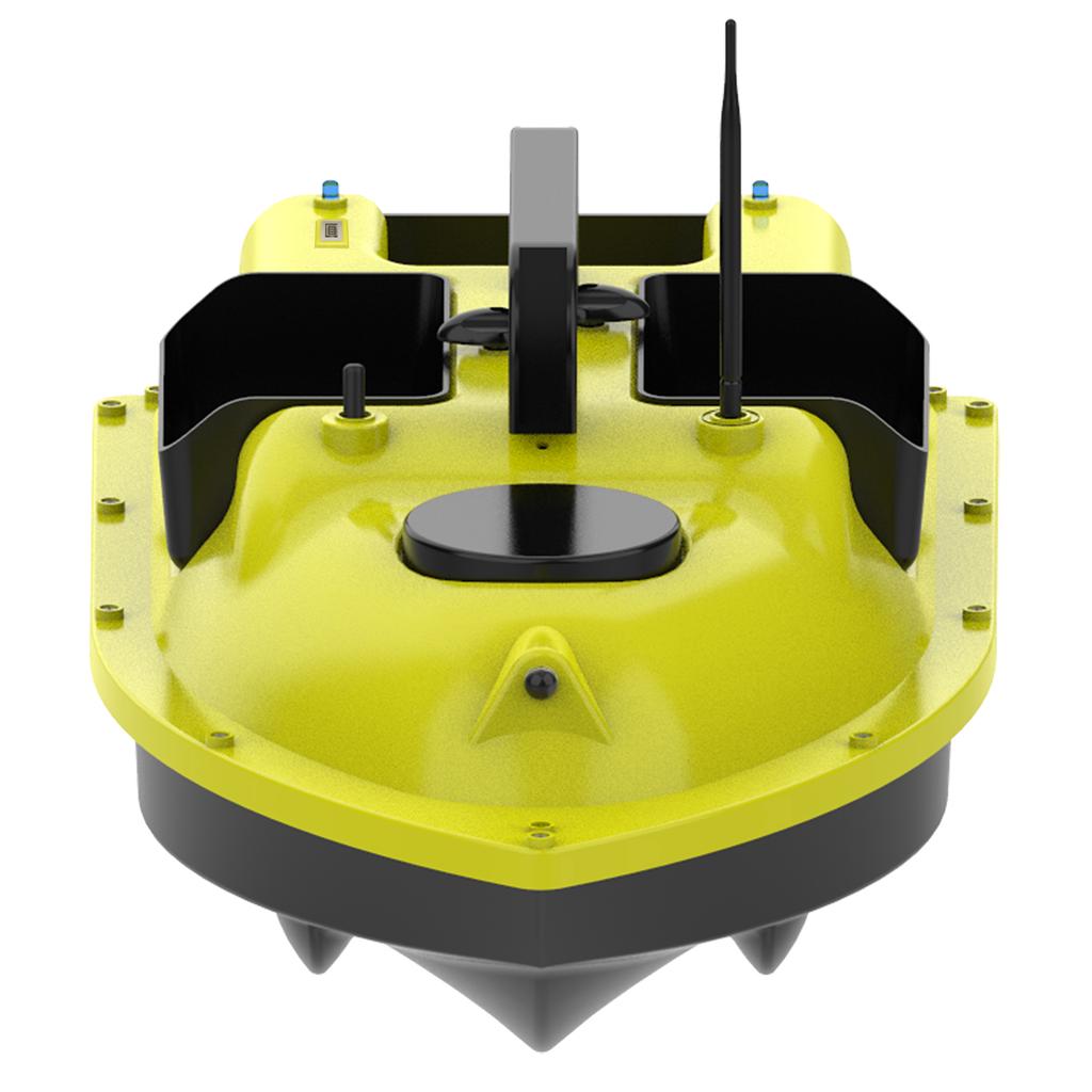 Bateau à appâts de pêche GPS avec 3 conteneurs d'appâts, bateau à appâts automatique avec portée à distance de 400 à 500M