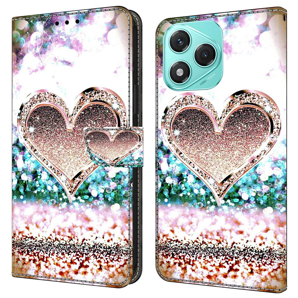 Für Honor 400 Lite 5G Hülle 3D Muster PU Leder Brieftasche Handyhülle mit Ständer