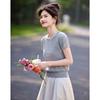 Women's Lyocell Loose Fit Short Sleeve Knit Top