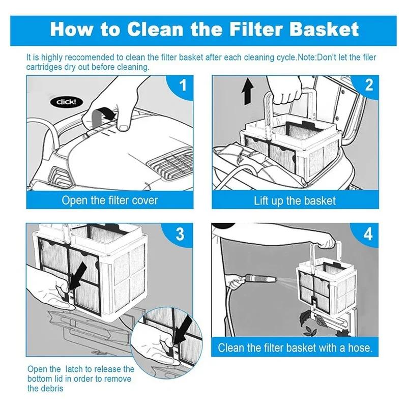 Ultra Fine Filter Basket 9991460-R1 for Robotic Pool Cleaners E10 S50 S100 DX3