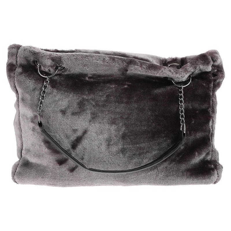 Schlichte Handtasche Damen Plush Tote Bag Women Rectangular Shape Minimalist Style 45.00X30.00X14.00CM Storage Carry Daily Essentials 1Pack