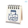 2026 Horse Year Mini Desk Calendar Cartoon Portable Coil Monthly Calendar Planner Office And Home Decor New Year'S Present