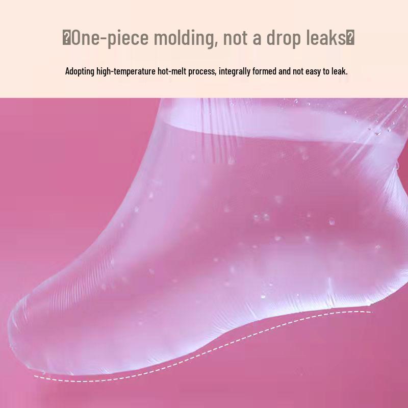 Disposable Moisturizing Foot & Hand Mask - Transparent, Waterproof Cover for Home Care