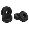 RC Tires 2.2inch 4Pcs RC Rubber Tyre Set Wheel Tires for 1:10 RC Crawler 130mm Diameter RC Accessories Black