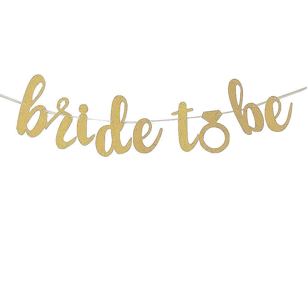 Bachelor Party Theme Decoration Wedding Arrangement Diamond Ring Wedding Dress Glitter Pulling Flag Latte Flower