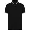 FW24 Striped Letter Logo Jacquard Straight Fit Short Sleeve Polo Shirt Men Polo Shirts Black 6D1F95-1JCYZ-0029