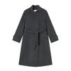 Xiangying Women's Cashmere-Wool Blend Mid-Length Double-Faced Wool Coat