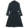 Nina Ricci Long Sleeve Double Breasted Wool Coat 9 Black Women Used