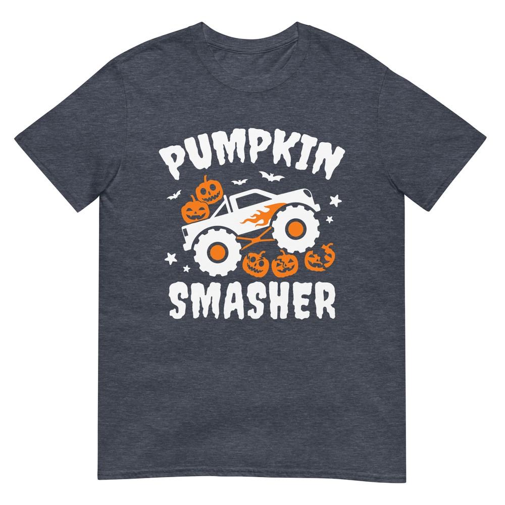 Pumpkin Smasher Toddler Halloween For Monster Truck Lover TShirt