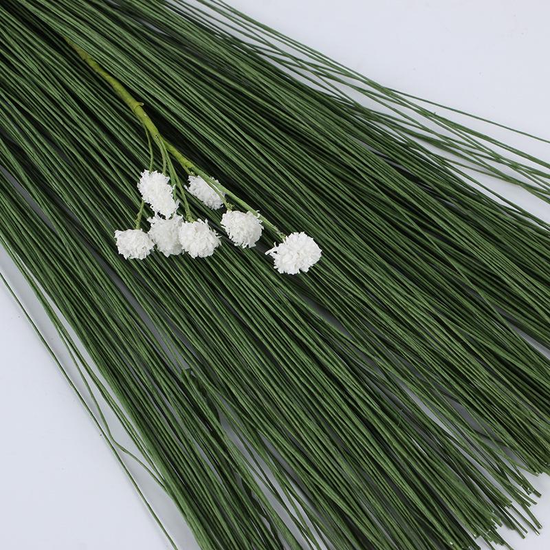 Plastic-Coated Floral Iron Wire for DIY Projects and Baking (Black, White, Green)