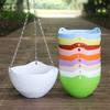 Hanging Orchid Pot With Chain Pp Plastic Hanging Basket Flowerpot Hanging Wall Mounted Green Pot With Succulent Pot