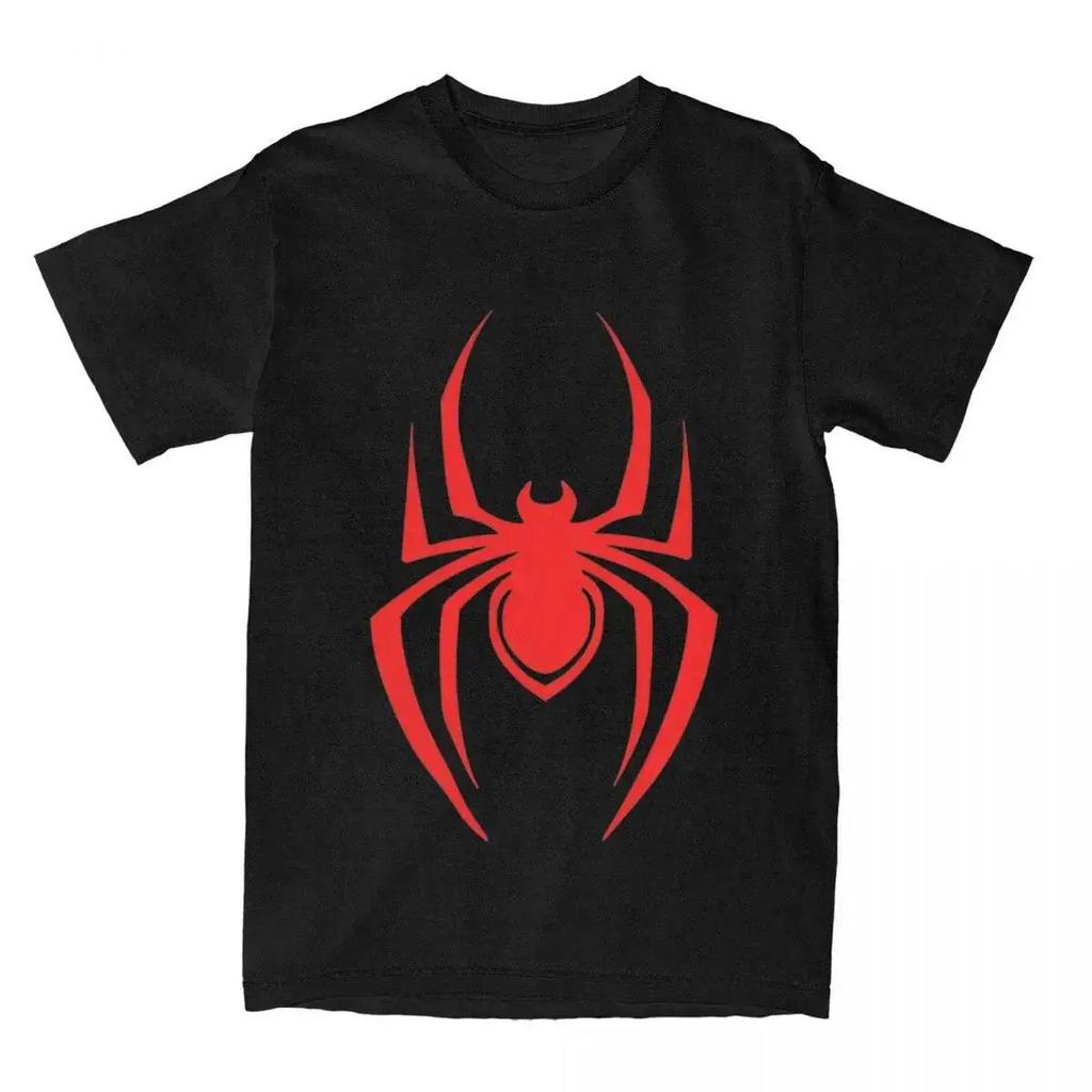 Superhero SpiderUnisex Themed Tshirt Unisexs and WOMENs Casual Pure Cotton Printed Tshirt