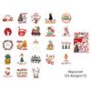 46/52pcs Merry Christmas Stickers Set Mini Letters Notes Sticker for DIY Decoration Album Diary Gift Seal
