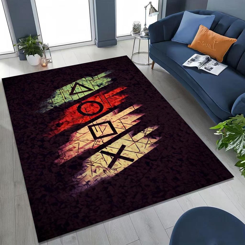 3D Retro Gamer Zone Spielteppich mit Controller-Motiv, ideal für Schlafzimmer, Wohnzimmer, Sofa, Wohnzimmer und als Fußmatte. Rutschfeste Bodenmatte für Kinder.
