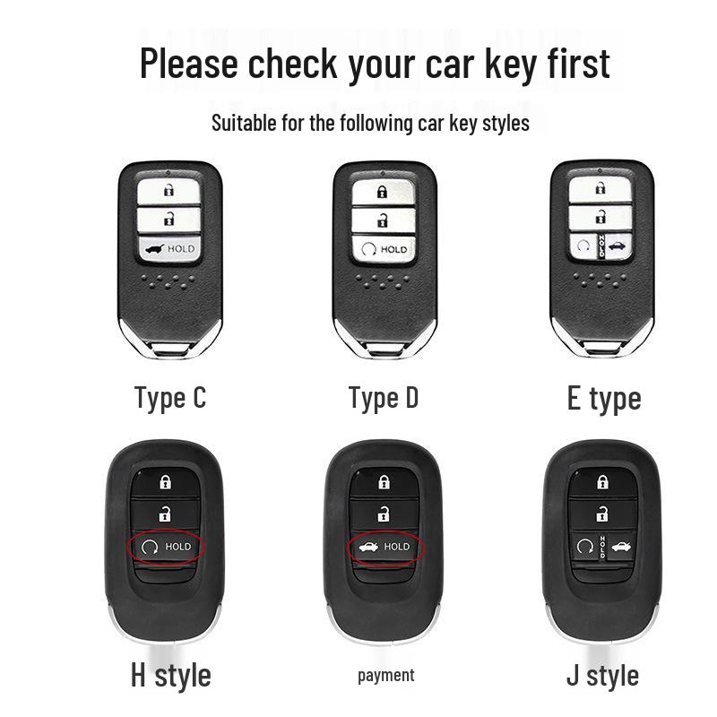 Snyggt nyckelskal för elfte generationens Civic, nya CR-V, Accord, XR-V, Crown, HR-V, Xingge och Haoying - Brun