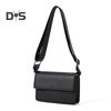 Men Shoulder Bag Envelope Type Adjustable Shoulder Strap Smartphone Keys Wallets Storage Sling Bag Multi-Pocket Design Reflective Strips for Safety