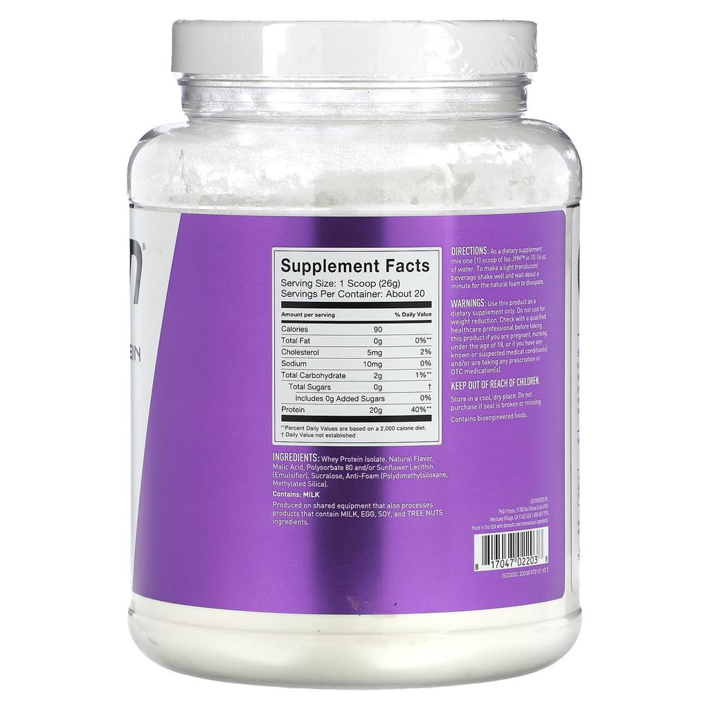 Clear Isolate Whey Protein, Grape Flavor, 18.3 Oz (1.1 Lb)