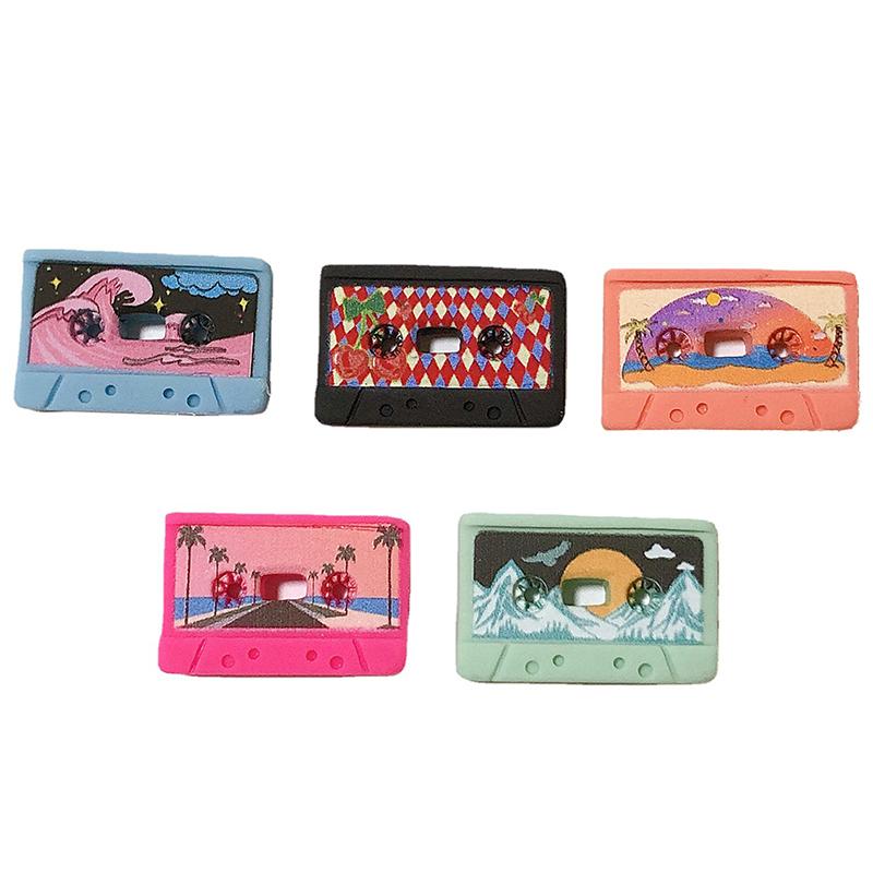 10Pcs Dollhouse Miniature Simulation Retro Tape Model Diy Accessories Toys Deacorations Ornaments