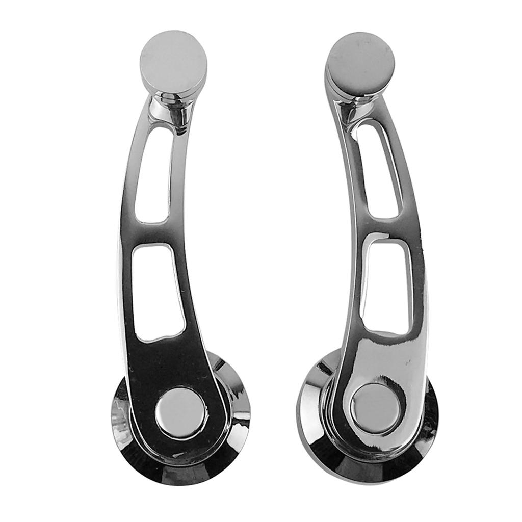 2PCS Vintage Car Auto Window Crank Handle Set, Aluminium Alloy Auto Window Handle Kit for Older Model