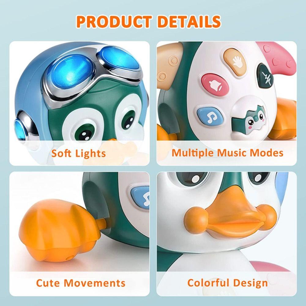 Crawling Penguin Electronic Musical Penguin Dancing Toys  Development Toys   Birthday Gift