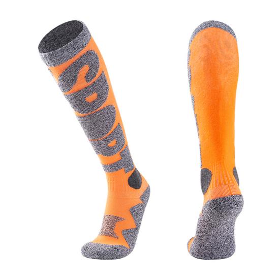 1 Pair Skiing Socks Anti-Fall Non-Slip Moisture-Absorbing Breathable Three-Dimensional Heel Thermal Outdoor Activities Ski Socks