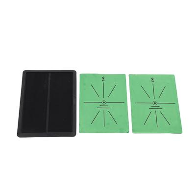 Club Hitting Mat Green Velvet Rubber Club Swing Path Feedback Detection Mat for Training Practice