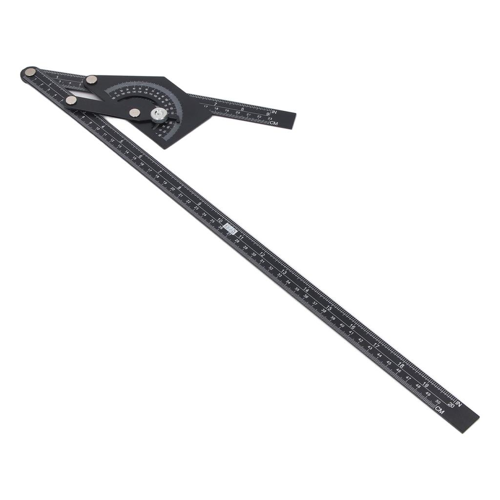 Raportor de Unghi Universal 0180 Grade Aluminiu Căutător de Unghi Riglă Instrument de Prelucrare a Lemnului