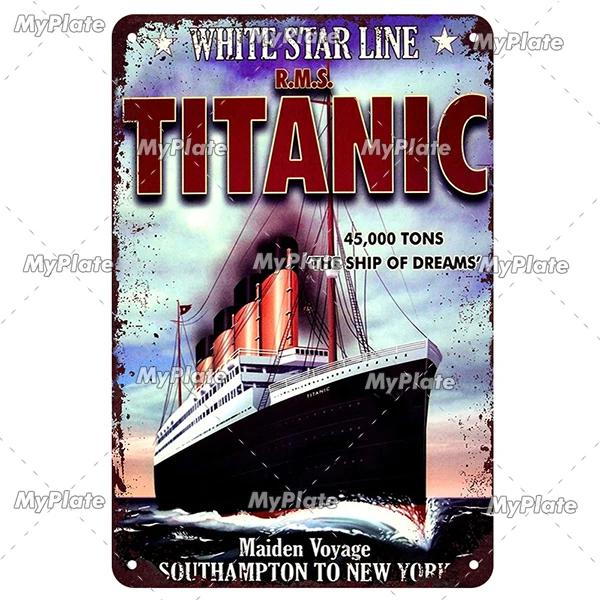 [MaPalte] Vintage Klassischer Film Titanic Metallschild Blechschild Café Dekoration Plakette Heim Wanddeko Barschild Heimdeko Poster