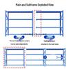 Multi-Layer Heavy-Duty Storage Racks for Warehouse, Supermarket, or Home Use