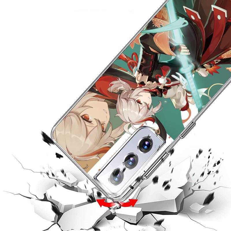 Genshin Impact Anime Phone Case For Samsung Galaxy S24 S25 Edge S26 Ultra S23 S22 S21 Plus S20 FE + Personalized Print Cover Gal