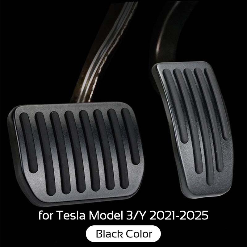 For Tesla Model 3 Y 2021-2025 Highland Juniper 2pcs Aluminum Alloy Brake Accelerator Foot Pedals Cover Car Accessories