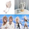 Winter Knit Beanie Hat With Earmuffs For Women Breathable Windproof Urban Style