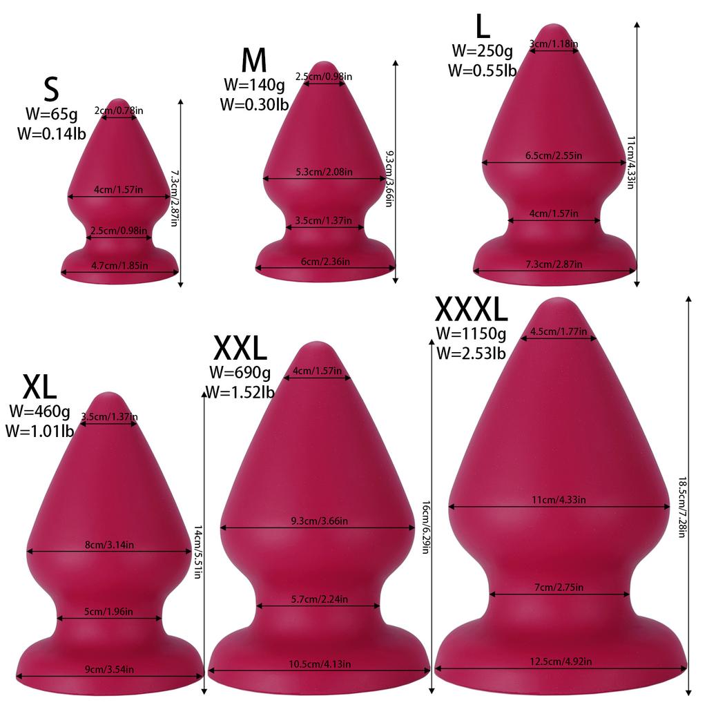 Liquid Silicone Oversized Anal Plug For Men And Women  SM Fist Anal Expansion Device Adult Sex Toy