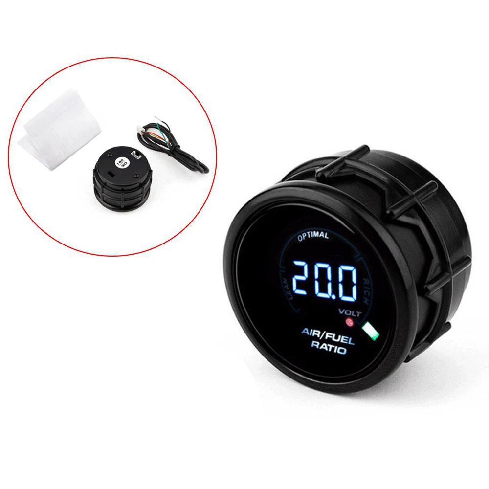 

2 52MM 20 LED Digital Car Air/Fuel Ratio Monitor Meter Pointer Gauge Universal
