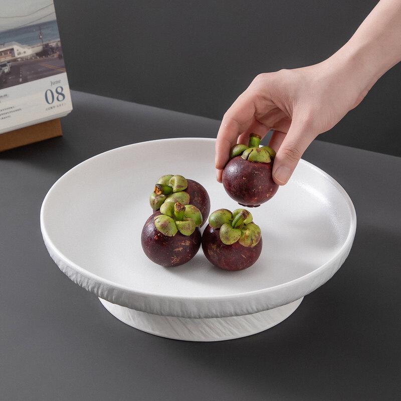 Nordic Ceramic Footed Serving Plate