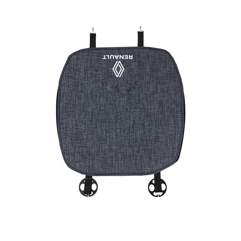 Für Renault 2026 Neue Radkappen Renault Clio Koleos Megane Espace QM6 Kadjar Captur Scenic Auto Sitz Anti-Rutsch-Matte Leinen Kühl Atmungsaktiv