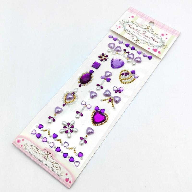 Gem Sticker Jewels for Crafts,Selfs Adhesive Rhinestones Jewel Stick On Gem Acrylic Heart Star Butterfly Sticker