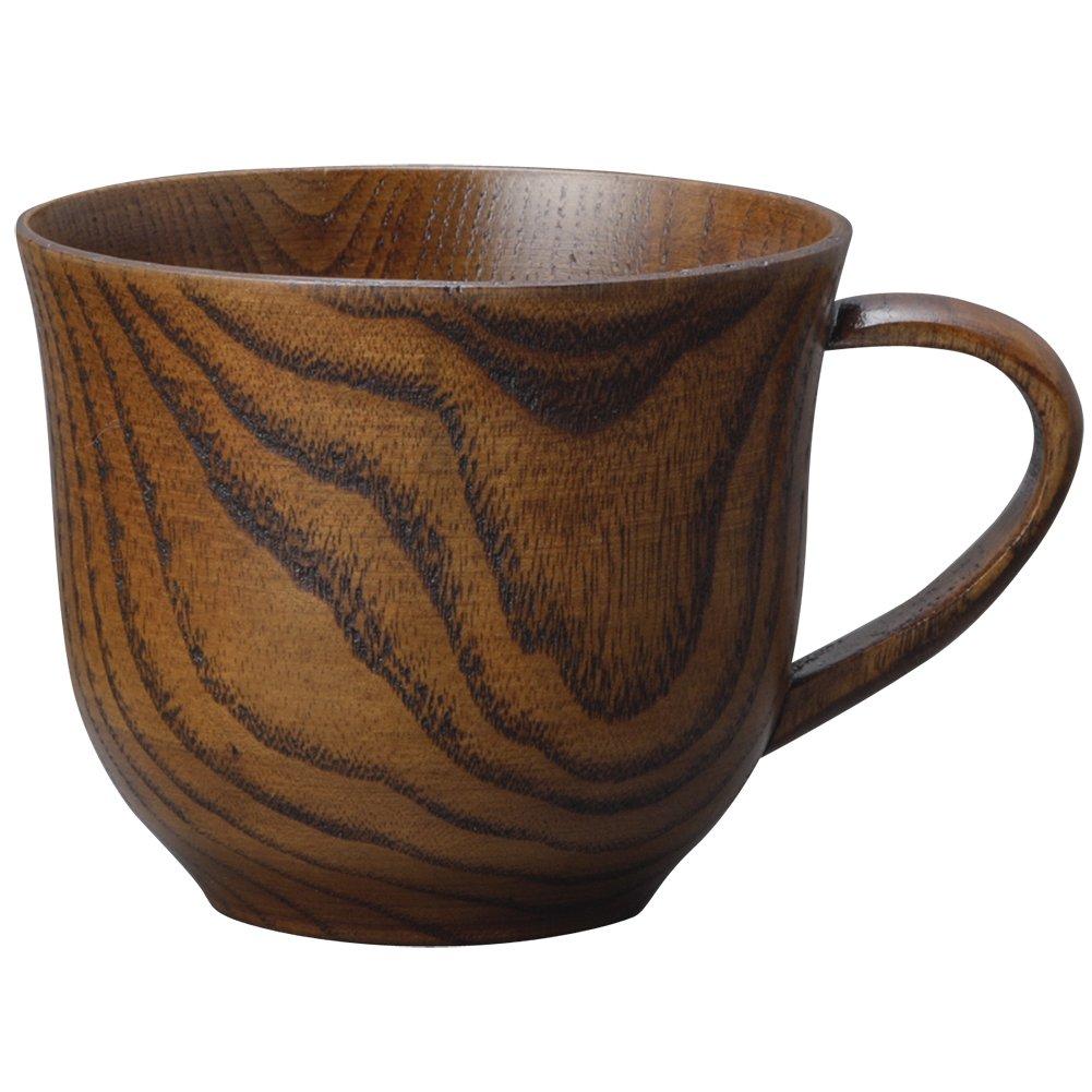 Nagao Handled Lacquered Teacup, Wooden, WK-X21 коричневый