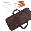 Marshmallow Roasting , Roasting Sticks with Wooden Handle 17 Inch BBQ Fork