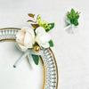 6Pcs Multipurpose Wedding Boutonniere Artificial Flower Wrist Corsage for Wedding Anniversary Party Table Centerpieces