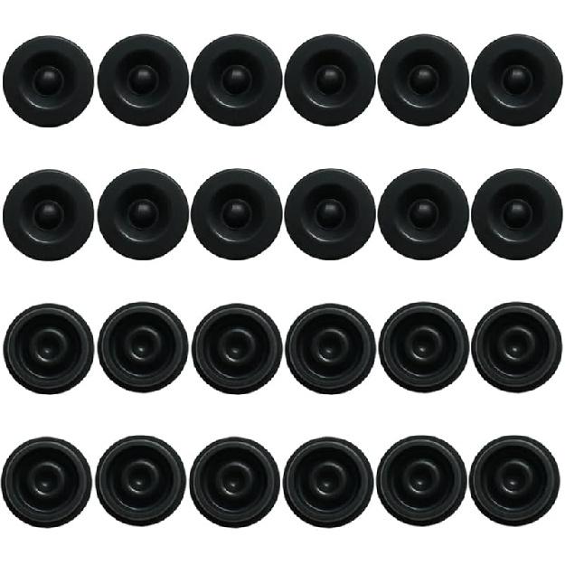 12Pcs Rubber Grease Plugs Hub Dust Cap, Trailer Hub Bearing Dust Caps, Trailer Axle Wheel Hub Cap For Trailer Dexter Lube RV Camper