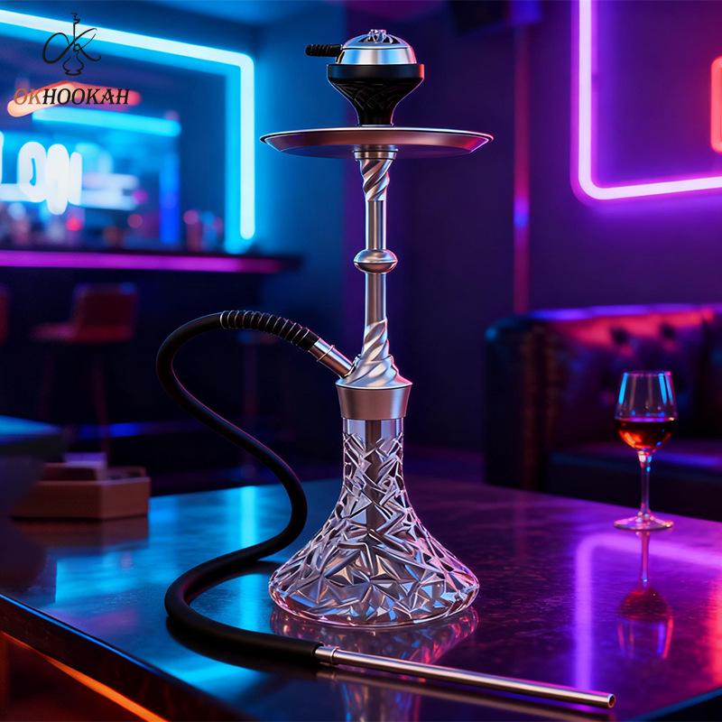 High-End Stainless Steel Hookah for Commercial Use