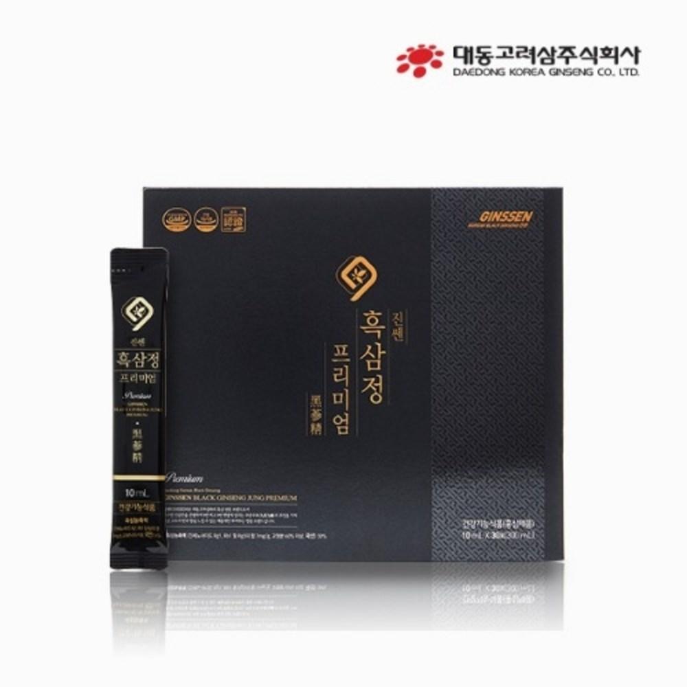 Daedong Goryeo Ginseng Jinssen Black Ginseng Extract Premium Sticks, 10g x 30 packets enclosed, 1 pc (30 servings)