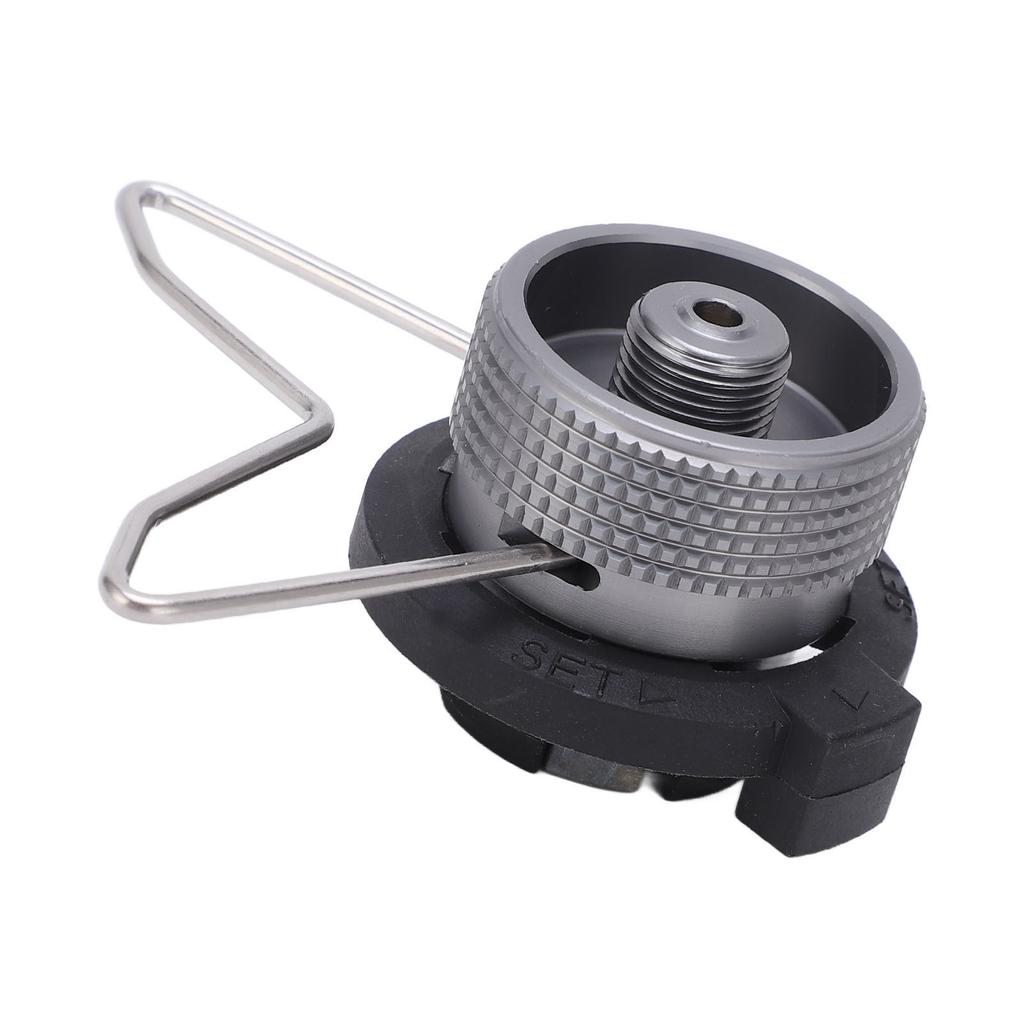 Camping Grill Gas Stove Adapter Aluminum Alloy Butane Gas Stove Adapter with Bracket IPB Converter