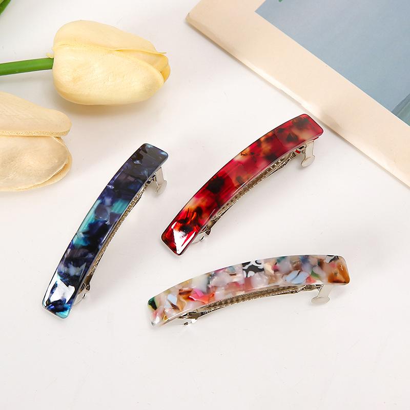 Floral Korean Style Acetate Hair Clip for Women